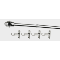 Карниз КАФЕ нікель срібло D13мм 55-85см (1шт.) Bojanek