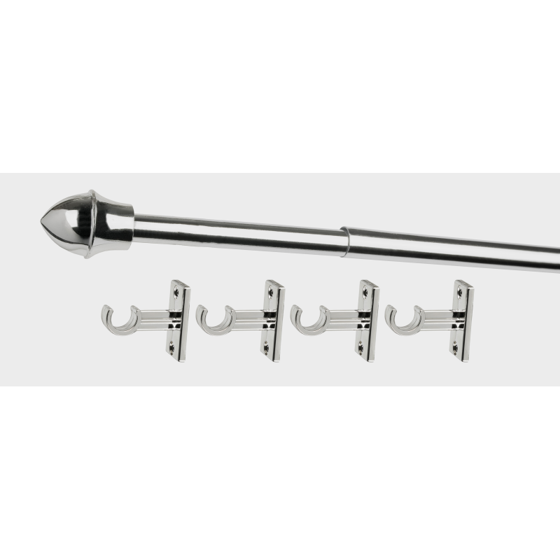 Карниз КАФЕ нікель срібло D13мм 55-85см (1шт.) Bojanek