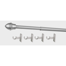 Карниз КАФЕ нікель матовий D13мм  55-85см (1шт.) Bojanek