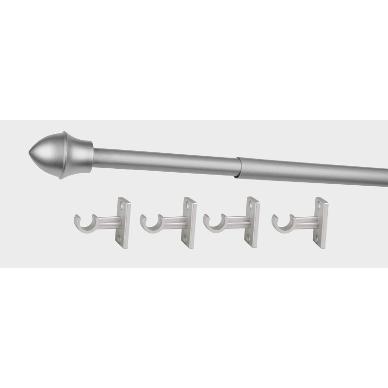 Карниз КАФЕ нікель матовий D13мм довжина 85-135см (1шт.) Bojanek