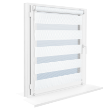 Тканинні ролети  День-Ніч 38х150 Колір 1 білий  IMPULSO P+R (Польща) 