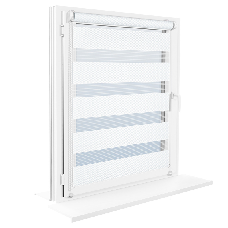 Тканинні ролети  День-Ніч 38х150 Колір 1 білий  IMPULSO P+R (Польща) 